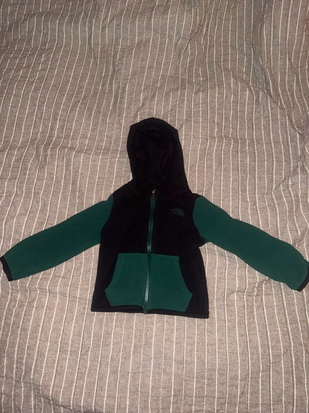 The North Face Black & Green Kids Full-Zip Hoodie